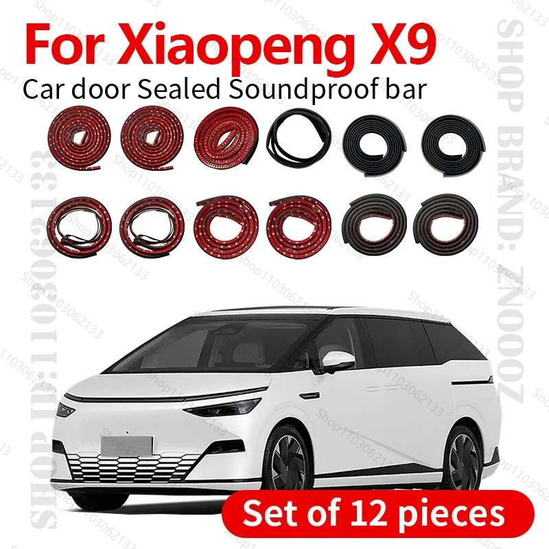 For 2024-2025 Xiaopeng X9 Car Door Seal Strip Rubber Double Layer Sealing Protector Soundproof Dustproof Seal Strip 12PCS Set
For 2024-2025 Xiaopeng X9 Car Door Seal Strip Rubber Double Layer Sealing Protector Soundproof Dustproof Seal Strip 12PCS Set