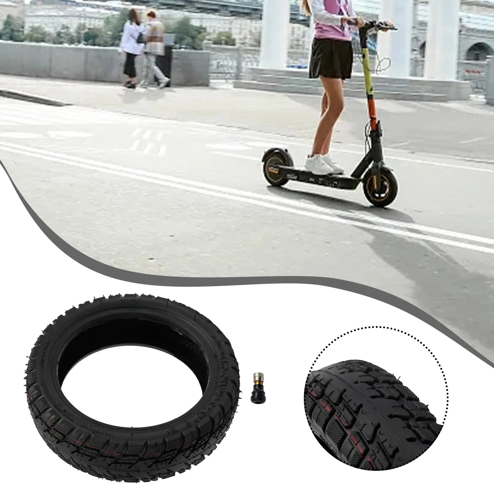 Tire Tubeless Tyre With Gas Nozzle Tubeless Tyre Electric Scooter Tire Off-road Tires Scooter Parts High Quality
Tire Tubeless Tyre With Gas Nozzle Tubeless Tyre Electric Scooter Tire Off-road Tires Scooter Parts High Quality