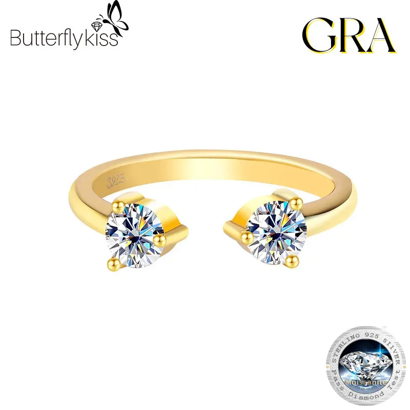 Butterflykiss Certified 4mm Single Row Moissanite Rings For Women 925 Sterling Silver Plated 18K Gold Rings Wedding Gift Jewelry
Butterflykiss Certified 4mm Single Row Moissanite Rings For Women 925 Sterling Silver Plated 18K Gold Rings Wedding Gift Jewelry