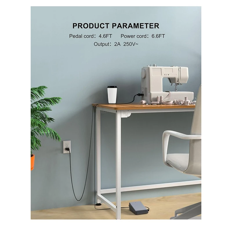 Сменная педаль для швейной машины и шнур питания для Jx2517 Lx3817 Ls2125 Xm2701 1034d, вилка стандарта США-AT48
Сменная педаль для швейной машины и шнур питания для Jx2517 Lx3817 Ls2125 Xm2701 1034d, вилка стандарта США-AT48