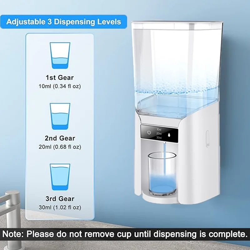 NEW Automatic Mouthwash Dispenser for bathroom Wall Mounted Mouthwash Dispenser with 2 Magnetic Cup Suitable for All Age
NEW Automatic Mouthwash Dispenser for bathroom Wall Mounted Mouthwash Dispenser with 2 Magnetic Cup Suitable for All Age