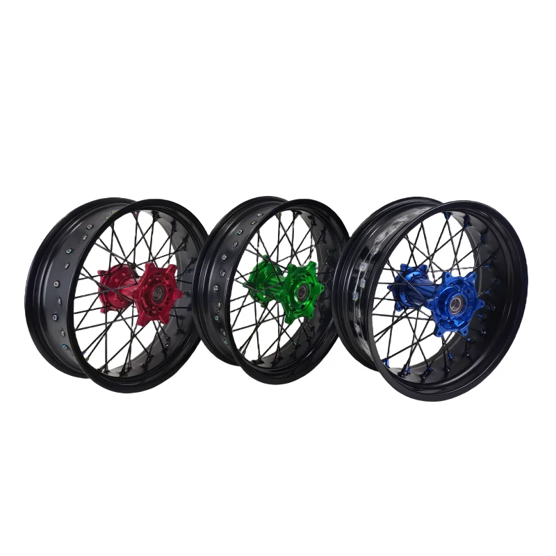 Best Selling 17 Inch Super Motard Motorcycle Spoked Wheel Rims
Best Selling 17 Inch Super Motard Motorcycle Spoked Wheel Rims