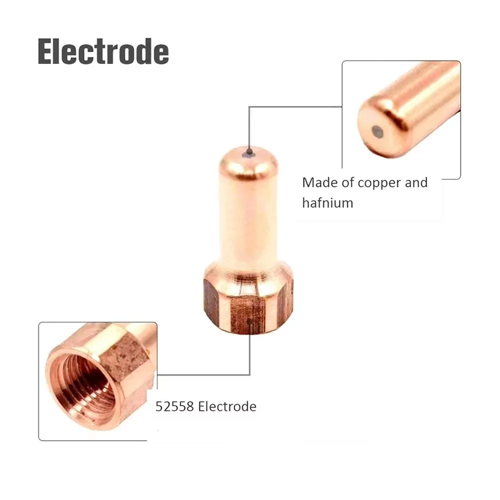 10PCS Copper Plasma Electrode 52558 Welding Tips for PTM80 PT80 IPT80 and nozzles Optional
10PCS Copper Plasma Electrode 52558 Welding Tips for PTM80 PT80 IPT80 and nozzles Optional