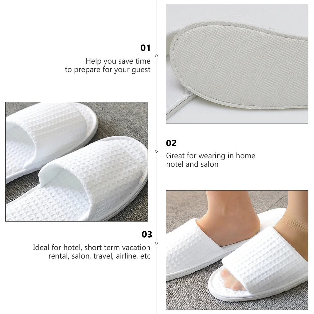 3Pairs Disposable Non-Slip Slippers Thick Hotel Salon Travel Shoes Portable Lightweight Footwear Disposable Slippers 
3Pairs Disposable Non-Slip Slippers Thick Hotel Salon Travel Shoes Portable Lightweight Footwear Disposable Slippers