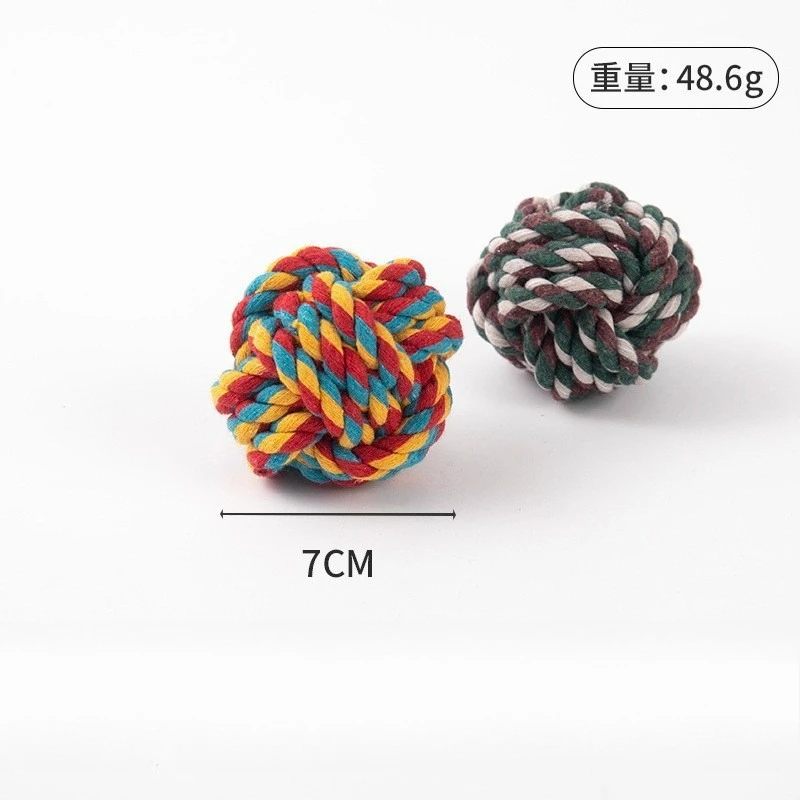 2pc Pet Durable Toy Knot Rope Chew Toy for Dogs & Cats Interactive Teeth Cleanning Dog Supplies Random Color 
2pc Pet Durable Toy Knot Rope Chew Toy for Dogs & Cats Interactive Teeth Cleanning Dog Supplies Random Color
