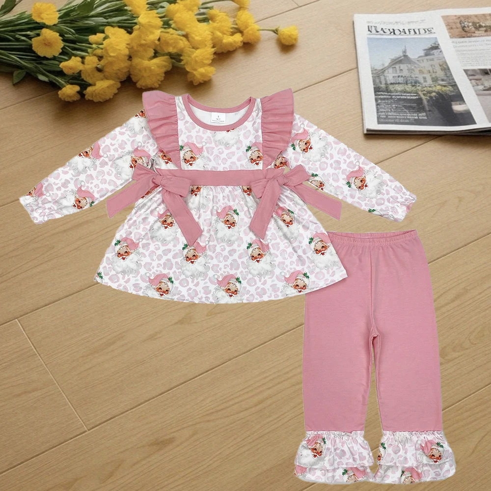 9.15 Kids Winter Clothes For Girls Baby Girls Christmas Leopard Santa Bows Tunic Ruffle Pants Clothes Sets 
9.15 Kids Winter Clothes For Girls Baby Girls Christmas Leopard Santa Bows Tunic Ruffle Pants Clothes Sets