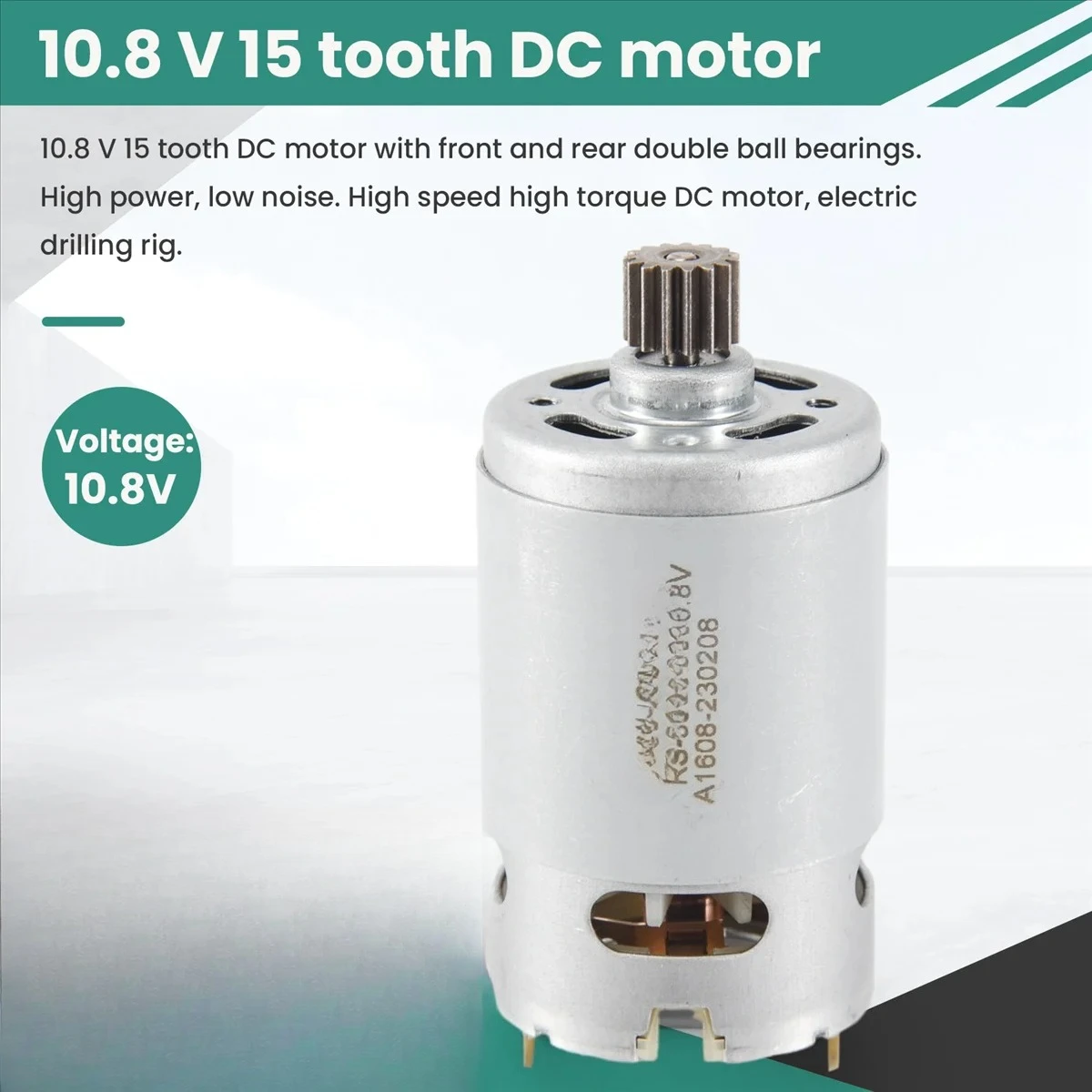 10.8 V 15 Teeth DC Motor( KV3SFN-8520SF-WR) for GSR1080-2-LI 3601JE2000 /EU Electric Drill Screwdriver Motor HOT
10.8 V 15 Teeth DC Motor( KV3SFN-8520SF-WR) for GSR1080-2-LI 3601JE2000 /EU Electric Drill Screwdriver Motor HOT