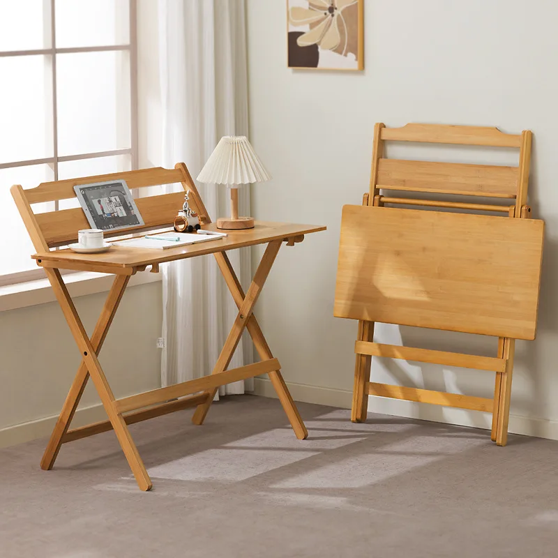 Solid wood folding desk Student household computer desk Bedroom free installation Bedside study Small table Simple desk
Solid wood folding desk Student household computer desk Bedroom free installation Bedside study Small table Simple desk