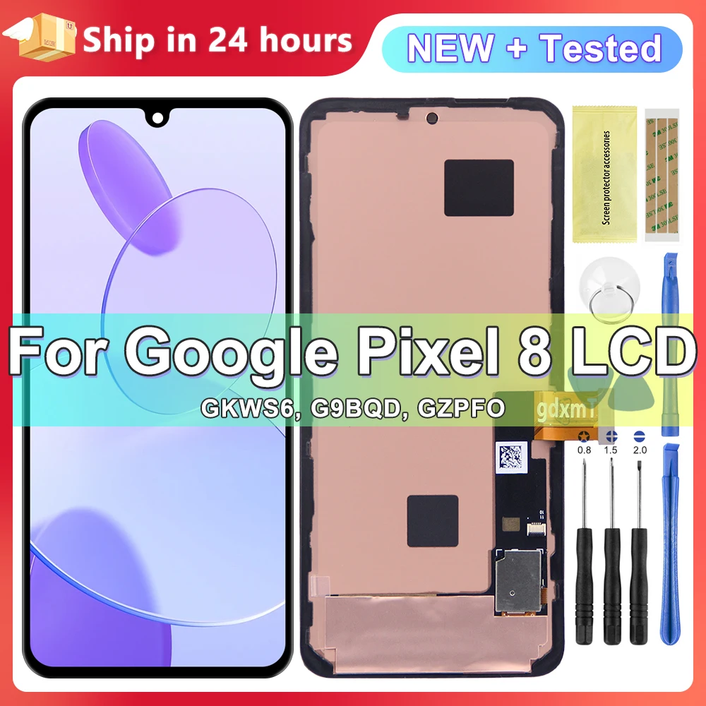 6,2 ''AMOLED Pixel8 для Google Pixel 8, ЖК-дисплей, сенсорный экран GKWS6 G9BQD, GA04851-US GZPFO GPJ41, запасные части
6,2 ''AMOLED Pixel8 для Google Pixel 8, ЖК-дисплей, сенсорный экран GKWS6 G9BQD, GA04851-US GZPFO GPJ41, запасные части
