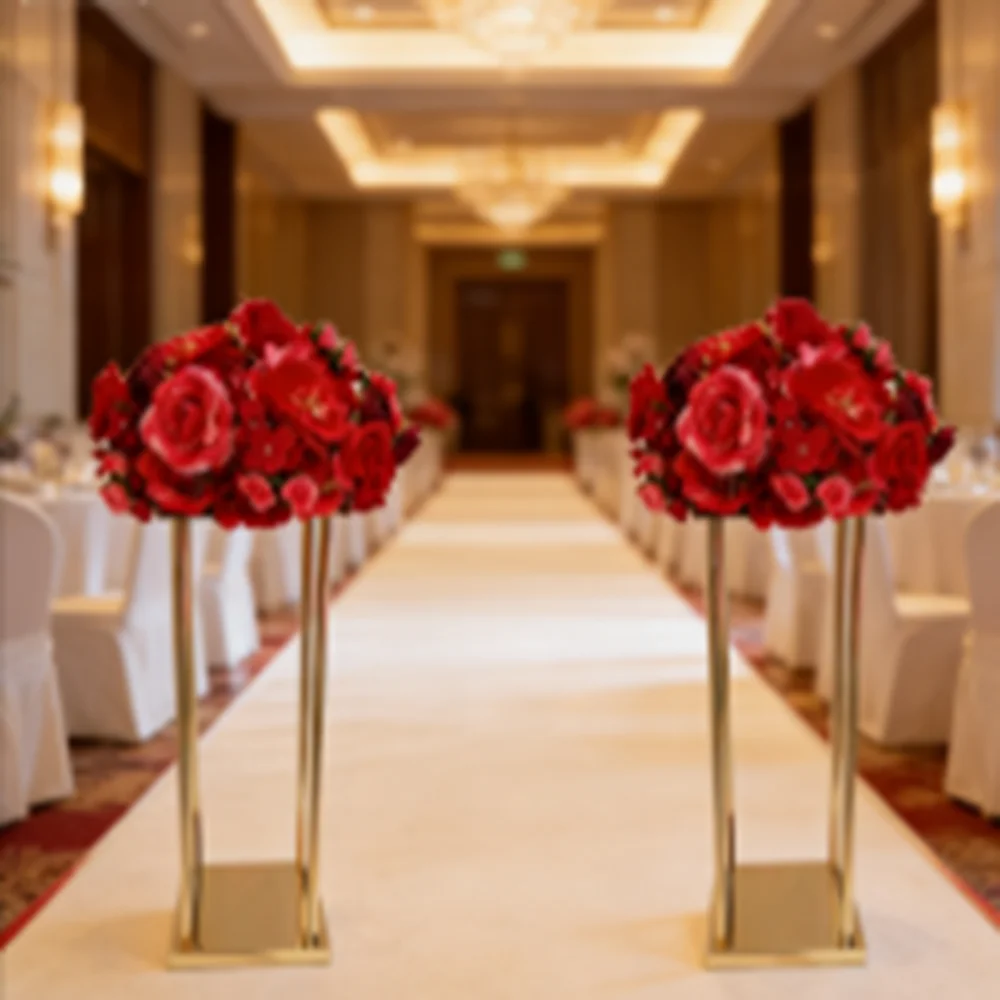 4 6 8 10 12pcs)New Style Metal Gold Color Flower Vase Column Stand for Wedding Centerpiece Decoration im226
4 6 8 10 12pcs)New Style Metal Gold Color Flower Vase Column Stand for Wedding Centerpiece Decoration im226