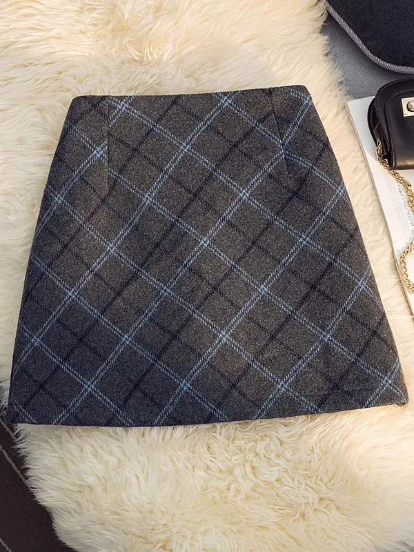 Deep ey Plaid Thiened Woolen A-Line Skirt Women's Winter ey Series ort Skirts f-length Skirts Ciwalk
Deep ey Plaid Thiened Woolen A-Line Skirt Women's Winter ey Series ort Skirts f-length Skirts Ciwalk