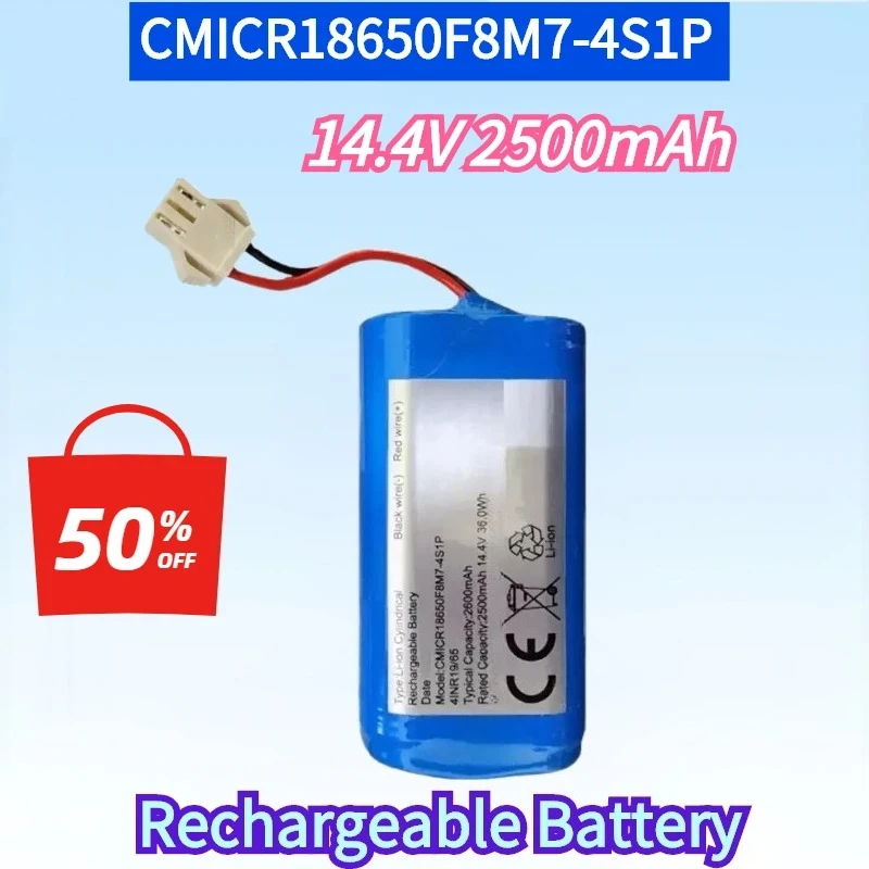 New 14.4V 2500mAh Li-ion Battery for IMartine CMICR18650F8M7-4S1P for Tesvor SUN-INTE-172 273 for Amarey A800 A900 Battery
New 14.4V 2500mAh Li-ion Battery for IMartine CMICR18650F8M7-4S1P for Tesvor SUN-INTE-172 273 for Amarey A800 A900 Battery