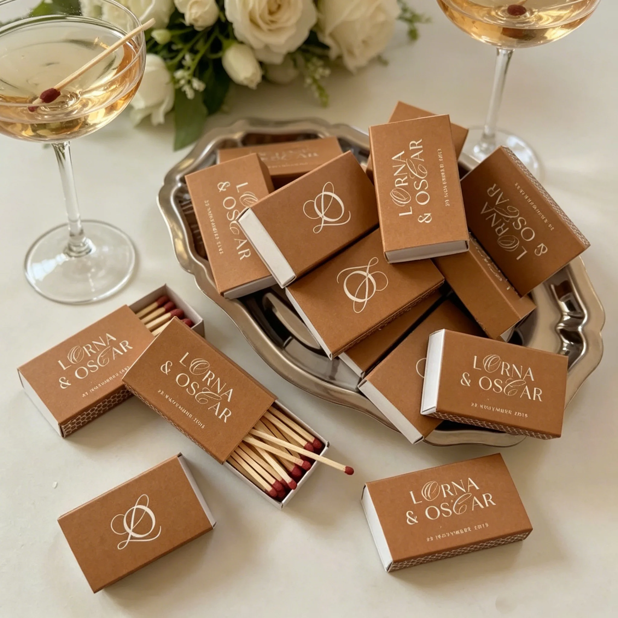 Personalised Wedding Matchboxes | Custom Luxury Matchbox Favours | Bespoke Printed Matchboxes London — 5x3.5cm
Personalised Wedding Matchboxes | Custom Luxury Matchbox Favours | Bespoke Printed Matchboxes London — 5x3.5cm