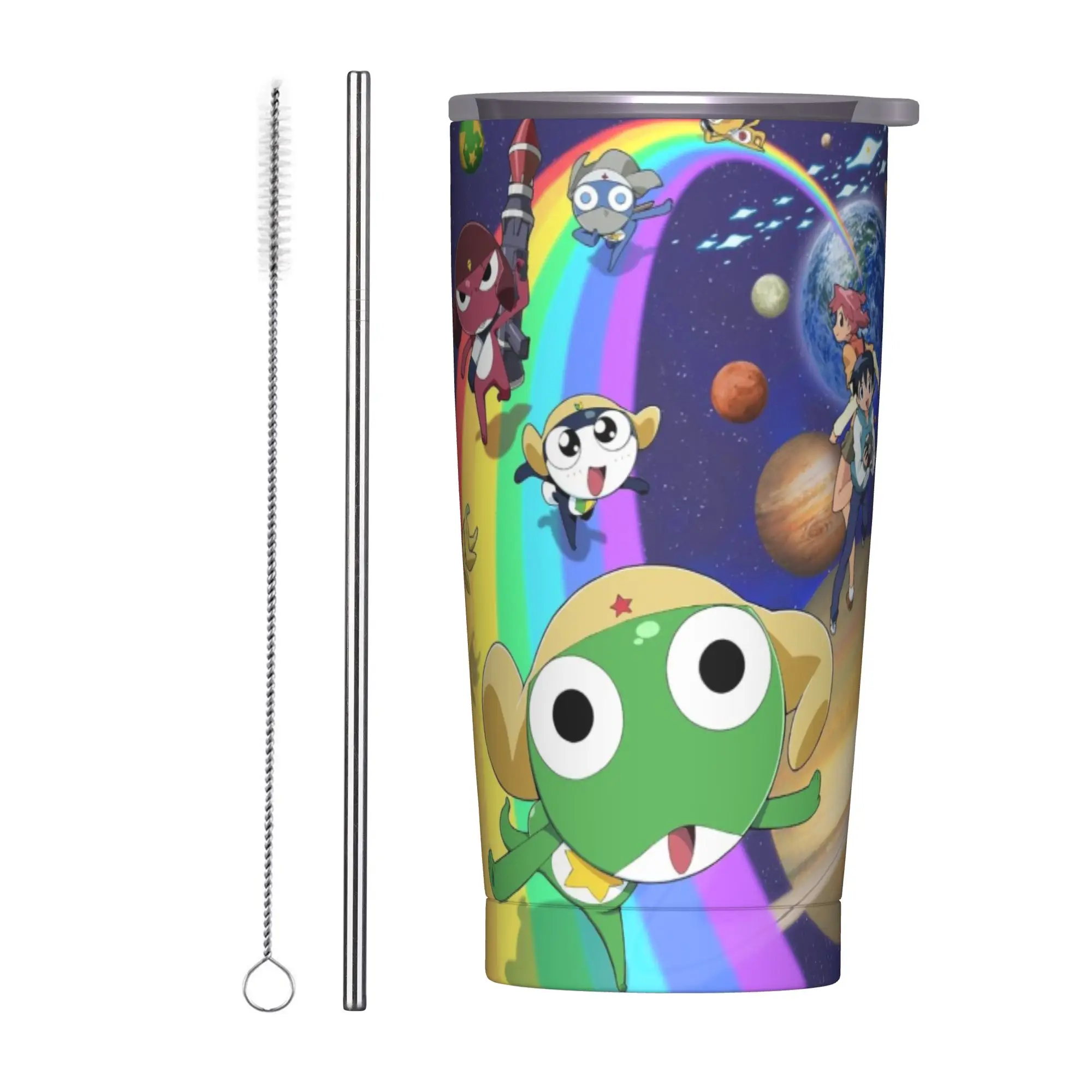 Keroros Frog Cartoon Tumbler With Straw Stainless Steel Tumblers Cup Double Wall Vacuum Insulated for Cold Or Hot 20oz
Keroros Frog Cartoon Tumbler With Straw Stainless Steel Tumblers Cup Double Wall Vacuum Insulated for Cold Or Hot 20oz