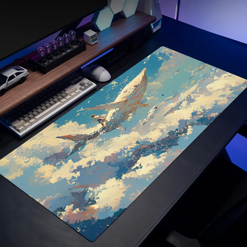 Flying whale pattern mousepad XXL Super large rubber non-slip gaming pads laptop protective mat locking process 90x40cm PC mats
Flying whale pattern mousepad XXL Super large rubber non-slip gaming pads laptop protective mat locking process 90x40cm PC mats