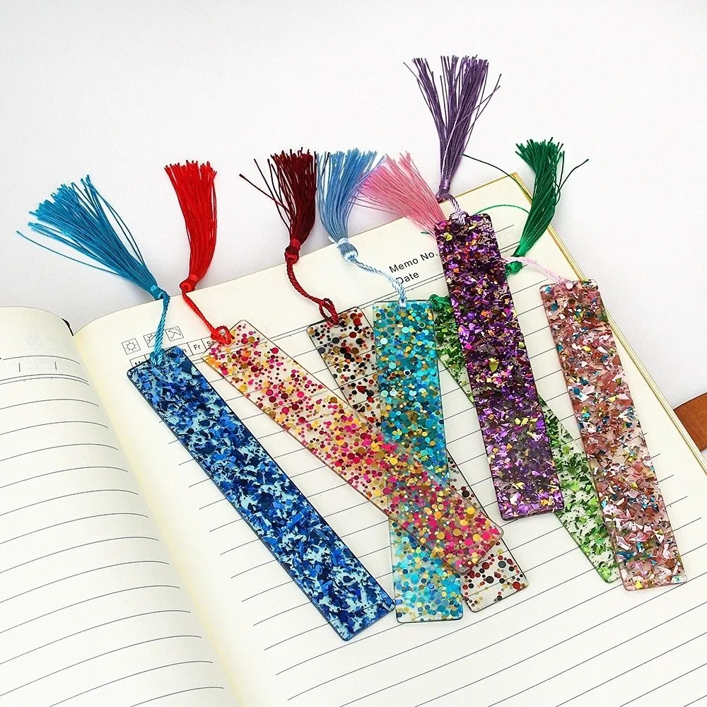 New Elegant Tassel Bookmarks DIY Portable Resin Bookmarks Glitter Bookmarks Reading Presents
New Elegant Tassel Bookmarks DIY Portable Resin Bookmarks Glitter Bookmarks Reading Presents
