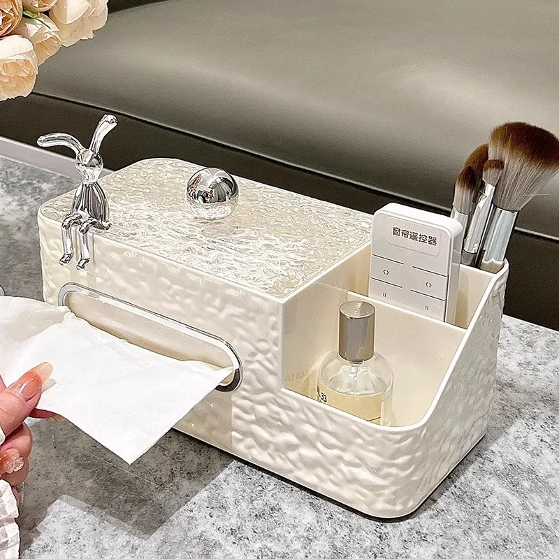 Decorative Tissue Box Cover with Storage, White Water Wave, Bedside Table Organizer, Side Table
Decorative Tissue Box Cover with Storage, White Water Wave, Bedside Table Organizer, Side Table