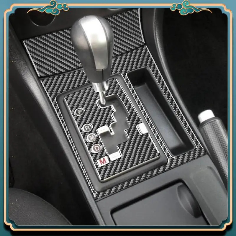 Новейший комплект накладок на панель переключения передач центральной консоли из углеродного волокна для Mazda 3 2004-2009, запасные части для интерьера с левым рулем 
Новейший комплект накладок на панель переключения передач центральной консоли из углеродного волокна для Mazda 3 2004-2009, запасные части для интерьера с левым рулем