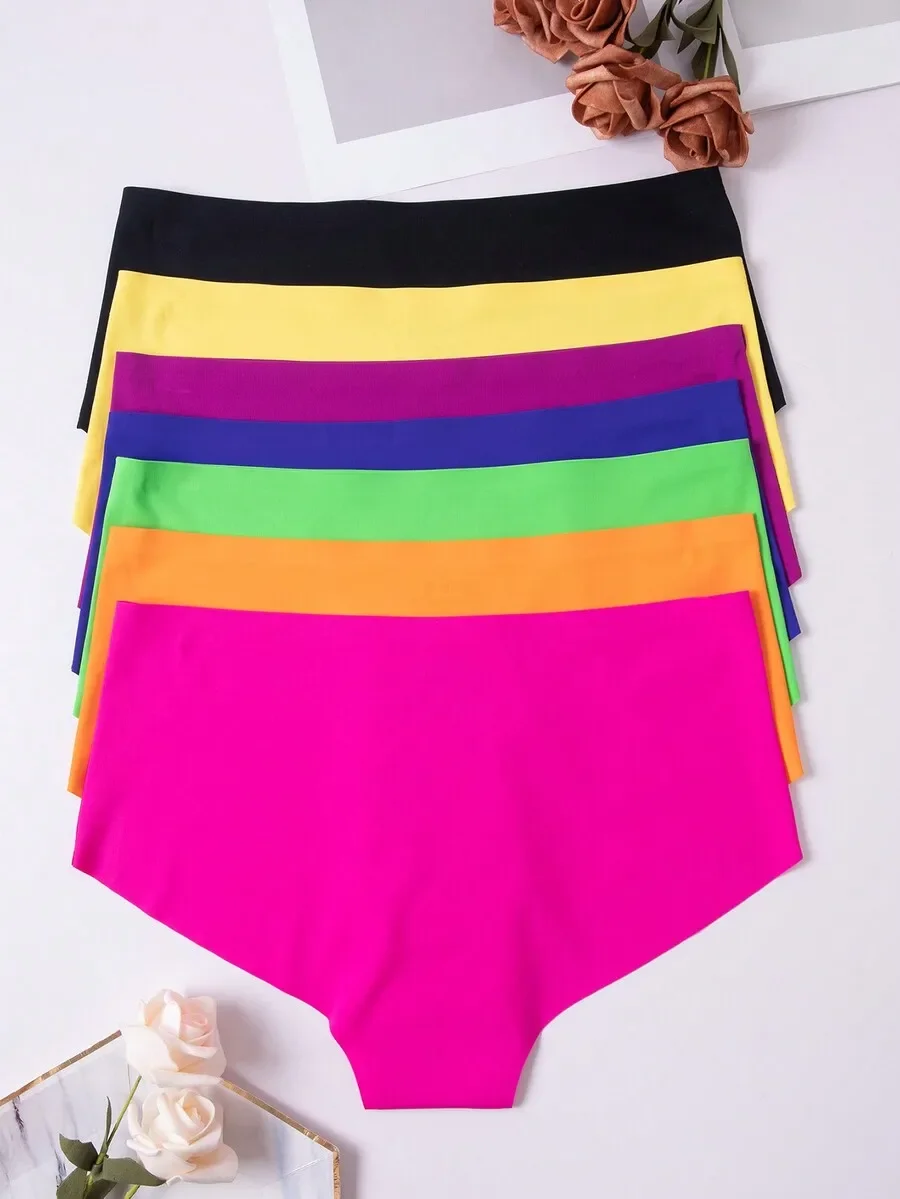 7pcs Women Seamless Low Waist Solid Color Triangle Panties Assorted Colors
7pcs Women Seamless Low Waist Solid Color Triangle Panties Assorted Colors