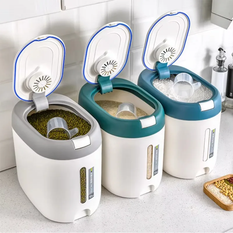 Kitchen Container 10KG Bucket Moisture-Proof Insect-Proof Rice Box Airtight Rice Pet Food Store Box Bin Flour Storage Container
Kitchen Container 10KG Bucket Moisture-Proof Insect-Proof Rice Box Airtight Rice Pet Food Store Box Bin Flour Storage Container