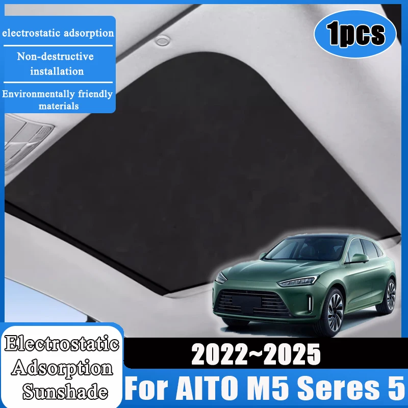 1pcs Electrostatic Adsorption For AITO M5 Seres 5 2022 2023 2024 2025 Car Accessories Sunshade Sticker Sun Protection Roof Cover
1pcs Electrostatic Adsorption For AITO M5 Seres 5 2022 2023 2024 2025 Car Accessories Sunshade Sticker Sun Protection Roof Cover