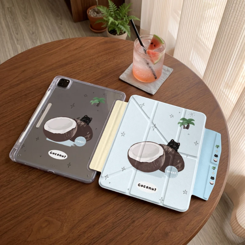 Ins Coconut Cat Tablet Case For iPad Pro 11 12.9 13 A16 M2 M4 M3 M5 Shell 8.3 9.7 10.2 5/6/7/8/9/10/11th Air 1 2 3 4 5 6 7 Cover
Ins Coconut Cat Tablet Case For iPad Pro 11 12.9 13 A16 M2 M4 M3 M5 Shell 8.3 9.7 10.2 5/6/7/8/9/10/11th Air 1 2 3 4 5 6 7 Cover