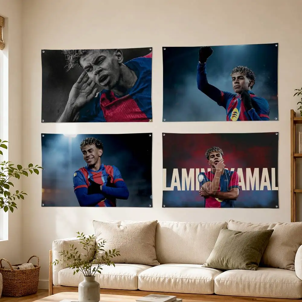 Football 19 LY L-Lamine Y-Yamal Decorative Hanging Flag, Art Background Banner for Bedroom Household Outdoor Decor
Football 19 LY L-Lamine Y-Yamal Decorative Hanging Flag, Art Background Banner for Bedroom Household Outdoor Decor