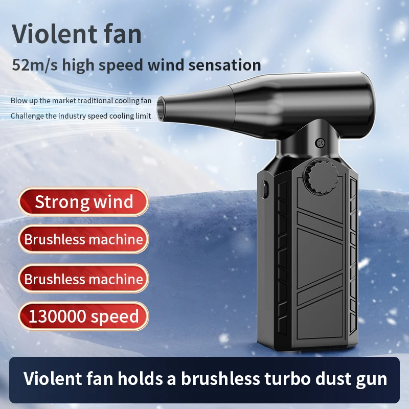 130000PRM Portable Electric Air Blower Turbo Jet Fan Brushless Motor HighSpeed Mini Turbo Jet Fan Adjustable Wind Violent Blower
130000PRM Portable Electric Air Blower Turbo Jet Fan Brushless Motor HighSpeed Mini Turbo Jet Fan Adjustable Wind Violent Blower