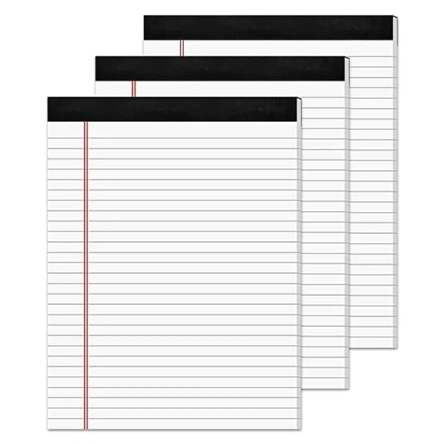 3 Pack Legal Pads White Notepads Paper Tablets- Note Pads Wide Ruled Pads of Paper, Writing Pads, Lined Paper Pads, Legal Notep
3 Pack Legal Pads White Notepads Paper Tablets- Note Pads Wide Ruled Pads of Paper, Writing Pads, Lined Paper Pads, Legal Notep