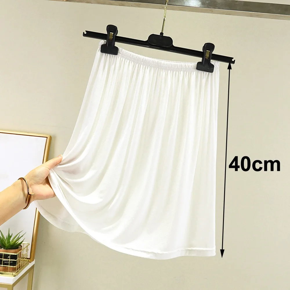 Fashion High Waist Underskirt Elastic Anti-glare Half Length Skirt Anti-Penetrating Pure Color Half Slips Dress for Women
Fashion High Waist Underskirt Elastic Anti-glare Half Length Skirt Anti-Penetrating Pure Color Half Slips Dress for Women