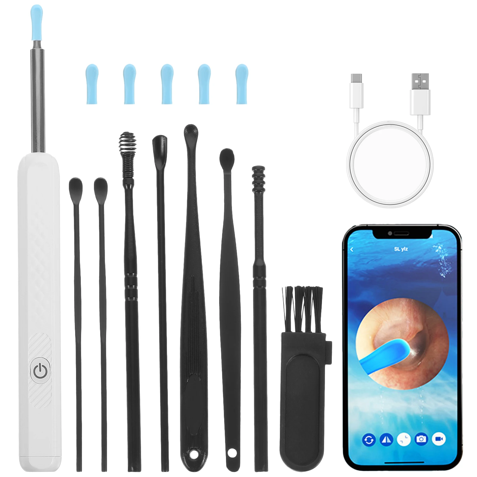 1 set High Otoscope Earwax Removal Kit White Children Ear Cleaning Tools Lightweight Earwax Removal Tools Durable
1 set High Otoscope Earwax Removal Kit White Children Ear Cleaning Tools Lightweight Earwax Removal Tools Durable
