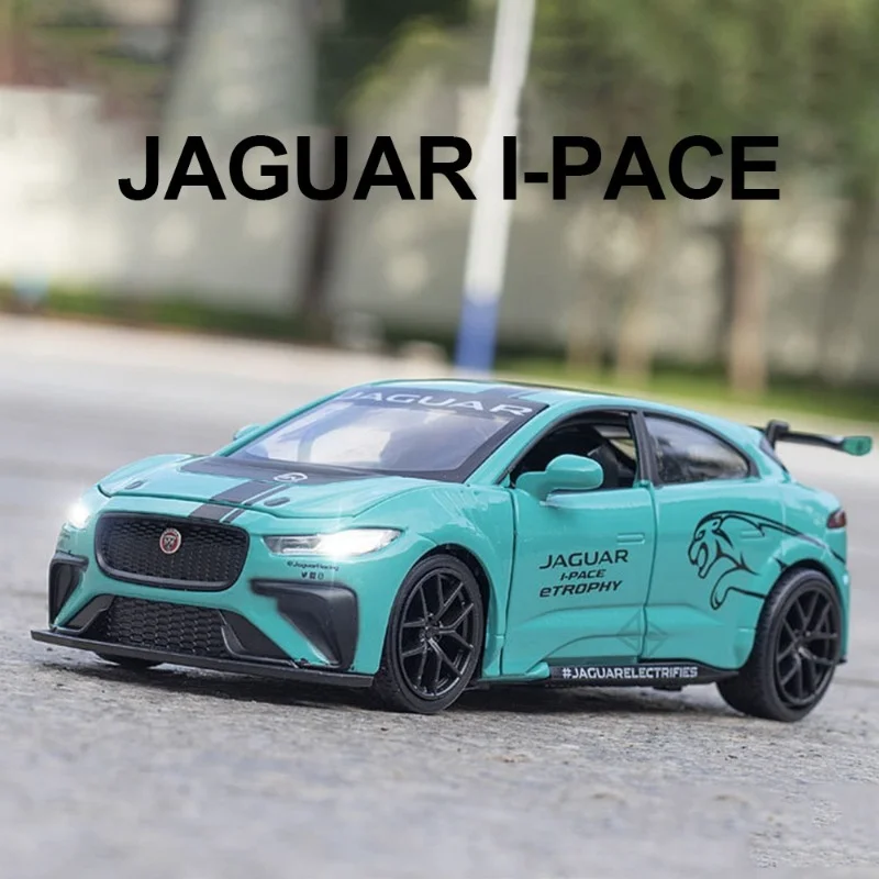 Игрушечный автомобиль масштаб 1:32, Jaguar I-Pcae, модель автомобиля из металлического сплава, миниатюрная модель со звуком, модель для детей, спортивный автомобиль
Игрушечный автомобиль масштаб 1:32, Jaguar I-Pcae, модель автомобиля из металлического сплава, миниатюрная модель со звуком, модель для детей, спортивный автомобиль