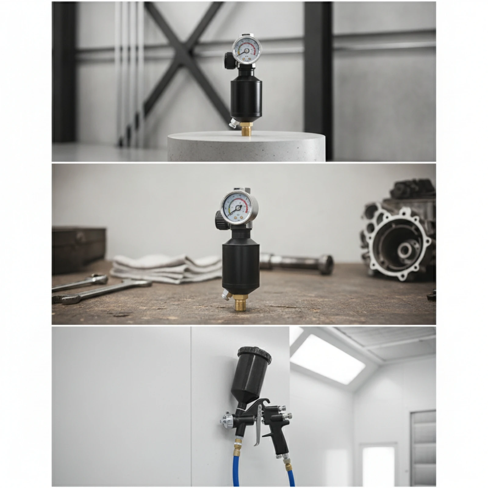 Inline Air Filter Regulator Easy to Read Air Filter with Pressure Regulator Pneumatic Accessory Universal Quick Adjust
Inline Air Filter Regulator Easy to Read Air Filter with Pressure Regulator Pneumatic Accessory Universal Quick Adjust