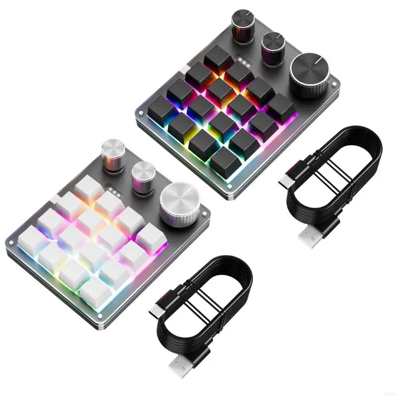 K3NB Hotswap Mechanical Keypad 16-Key 3 Knobs Programmable for Office and Gaming
K3NB Hotswap Mechanical Keypad 16-Key 3 Knobs Programmable for Office and Gaming