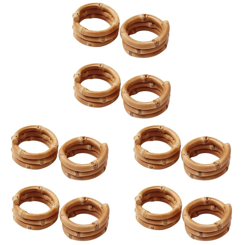 BMBY-Wood Bamboo Napkin Rings Set Of 12, Handmade Rattan Napkin Holder Rings Table Decorations For Wedding
BMBY-Wood Bamboo Napkin Rings Set Of 12, Handmade Rattan Napkin Holder Rings Table Decorations For Wedding