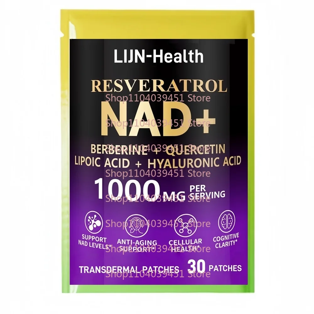 30 Patches NAD Transdermal Patches With Resveratrol Alpha Lipoic Acid Support Anti-Aging, Longevity, Cellular Energy
30 Patches NAD Transdermal Patches With Resveratrol Alpha Lipoic Acid Support Anti-Aging, Longevity, Cellular Energy