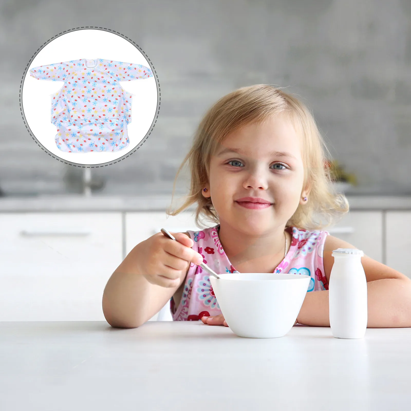 Children'S Smock Bib Full Coverage Waterproof Long Sleeve Feeding Apron Adjustable Pocket For Toddlers Travel Outdoor
Children'S Smock Bib Full Coverage Waterproof Long Sleeve Feeding Apron Adjustable Pocket For Toddlers Travel Outdoor