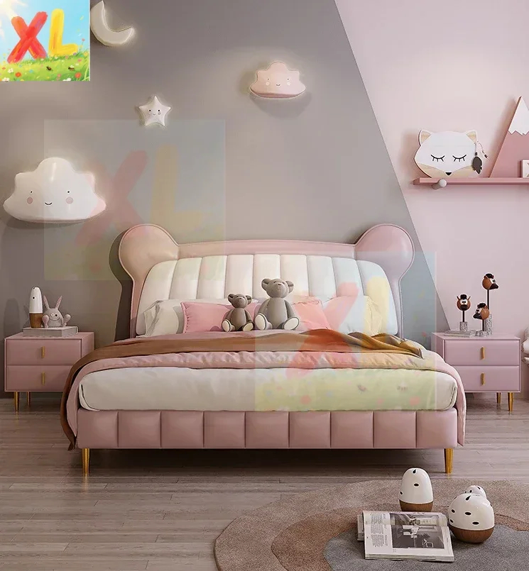 Children's bed girl princess bed single bed 1.2 simple modern pink girl light luxury
Children's bed girl princess bed single bed 1.2 simple modern pink girl light luxury
