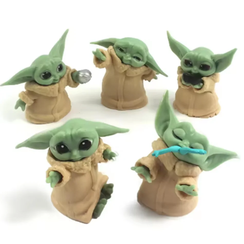 5PCS Baby Yoda Grogu Collectible Figure Set – Cute Star Wars The Mandalorian PVC Mini Figurines, Character Toys for Desktop Deco
5PCS Baby Yoda Grogu Collectible Figure Set – Cute Star Wars The Mandalorian PVC Mini Figurines, Character Toys for Desktop Deco