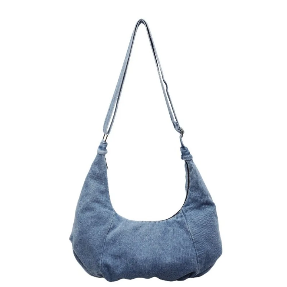 Trendy Vintage Denim Shoulder Bag Large Capacity Cross Body Hobo Sling Bag Versatile Zipper Satchel Bags Unisex
Trendy Vintage Denim Shoulder Bag Large Capacity Cross Body Hobo Sling Bag Versatile Zipper Satchel Bags Unisex