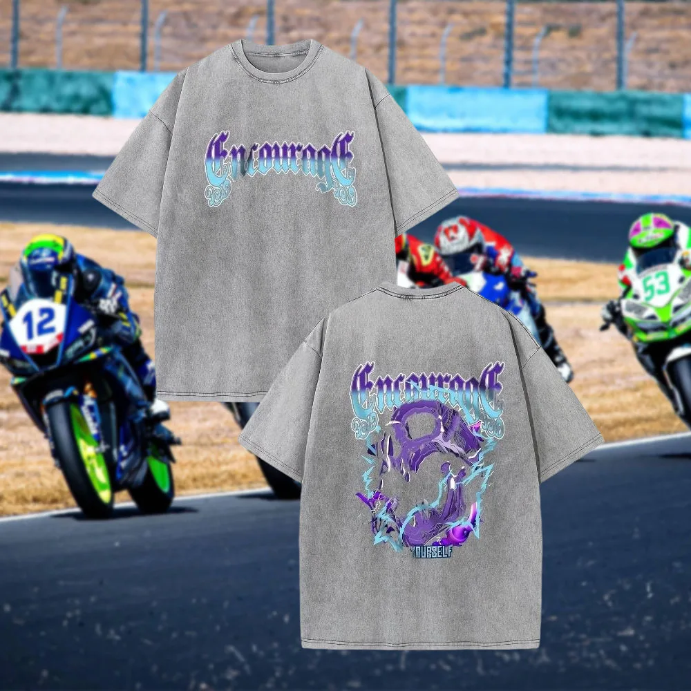 Breathable Sweat-Absorbent New Men's T - Shirt 100% Pure Cotton Washed Cotton Motorcycle Print Casual Stylish
Breathable Sweat-Absorbent New Men's T - Shirt 100% Pure Cotton Washed Cotton Motorcycle Print Casual Stylish