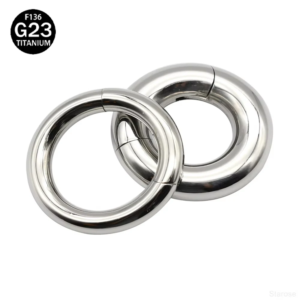 ASTM F136 Titanium PIERC Hinged Segment Hoop Earrings Large size Nose Rings 10G-6G 2.5mm-4mm Seamless Labret Lip Body Piercing
ASTM F136 Titanium PIERC Hinged Segment Hoop Earrings Large size Nose Rings 10G-6G 2.5mm-4mm Seamless Labret Lip Body Piercing