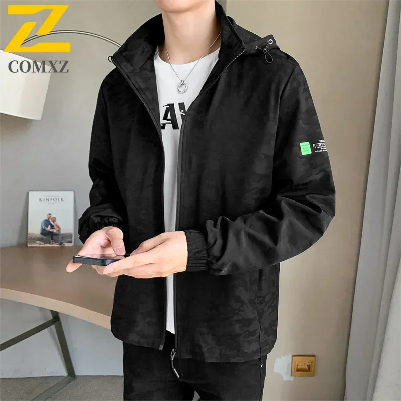 2025 Men's Camouflage Jacket Casual Fashion Hiking Fishing Waterproof Hooded Coat Outdoor Mountaineering Camping Windbreaker
2025 Men's Camouflage Jacket Casual Fashion Hiking Fishing Waterproof Hooded Coat Outdoor Mountaineering Camping Windbreaker