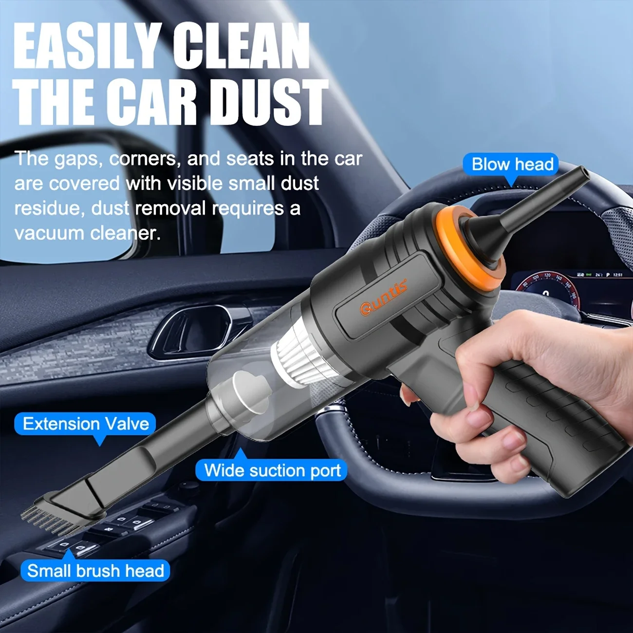 Portable Cordless Hand-held Vacuum Cleaner, Vacuum Cleaner, Rechargeable Strong Suction Vacuum Cleaner For Cars/Offices/Homes
Portable Cordless Hand-held Vacuum Cleaner, Vacuum Cleaner, Rechargeable Strong Suction Vacuum Cleaner For Cars/Offices/Homes