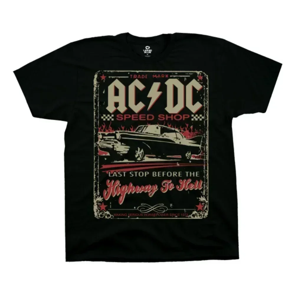 Summer 2025 Hot sale men's ACDC band pattern printed T-shirt Hip-hop fashion clothing 100% pure cotton short-sleeved 
Summer 2025 Hot sale men's ACDC band pattern printed T-shirt Hip-hop fashion clothing 100% pure cotton short-sleeved