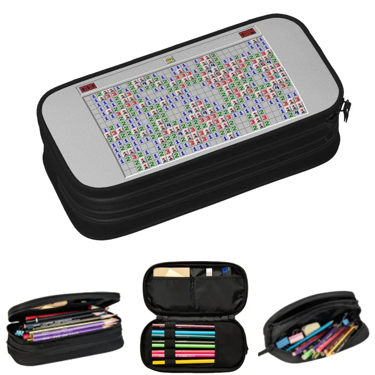 Minesweeper Fun Game Pencil Cases for Students Gifts Pen Box Pencil Bag Big Capacity Pencil Pouch
Minesweeper Fun Game Pencil Cases for Students Gifts Pen Box Pencil Bag Big Capacity Pencil Pouch