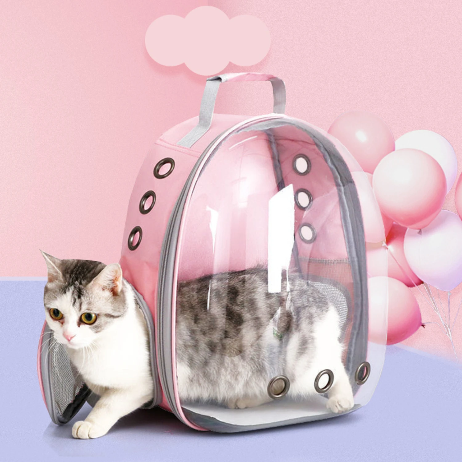 Trendy Pet Space Capsule Backpack Carrier - Comfortable Dog & Cat Travel Bag for Outdoor Adventures, Perfect for Hiking & City E
Trendy Pet Space Capsule Backpack Carrier - Comfortable Dog & Cat Travel Bag for Outdoor Adventures, Perfect for Hiking & City E
