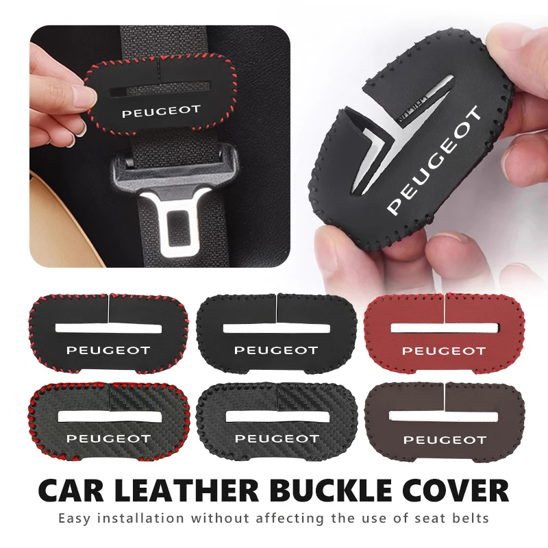 2pcs Leather Car Seat Belt Protective Buckle Anti-Scratch Cover For Peugeot Expert Rifter 206 307 308 3008 207 208 407 508 2008
2pcs Leather Car Seat Belt Protective Buckle Anti-Scratch Cover For Peugeot Expert Rifter 206 307 308 3008 207 208 407 508 2008