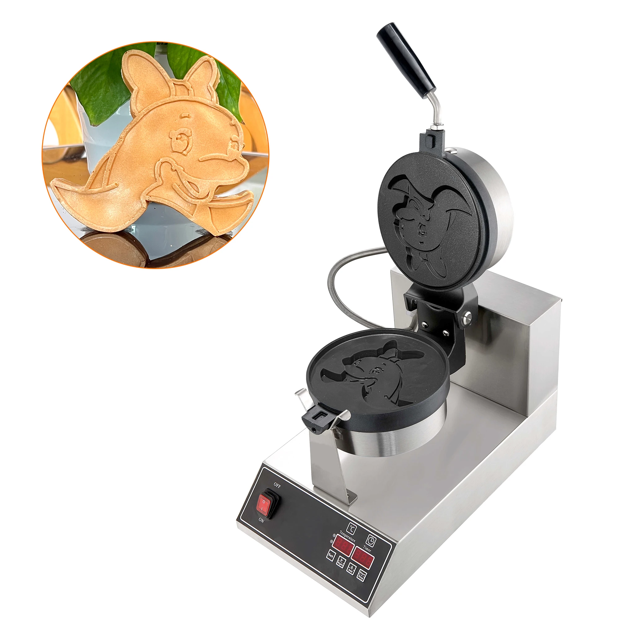 Professional Commerical Snack Machine Electric Non-stick Plates Dolphin Shaped Waffle Maker
Professional Commerical Snack Machine Electric Non-stick Plates Dolphin Shaped Waffle Maker