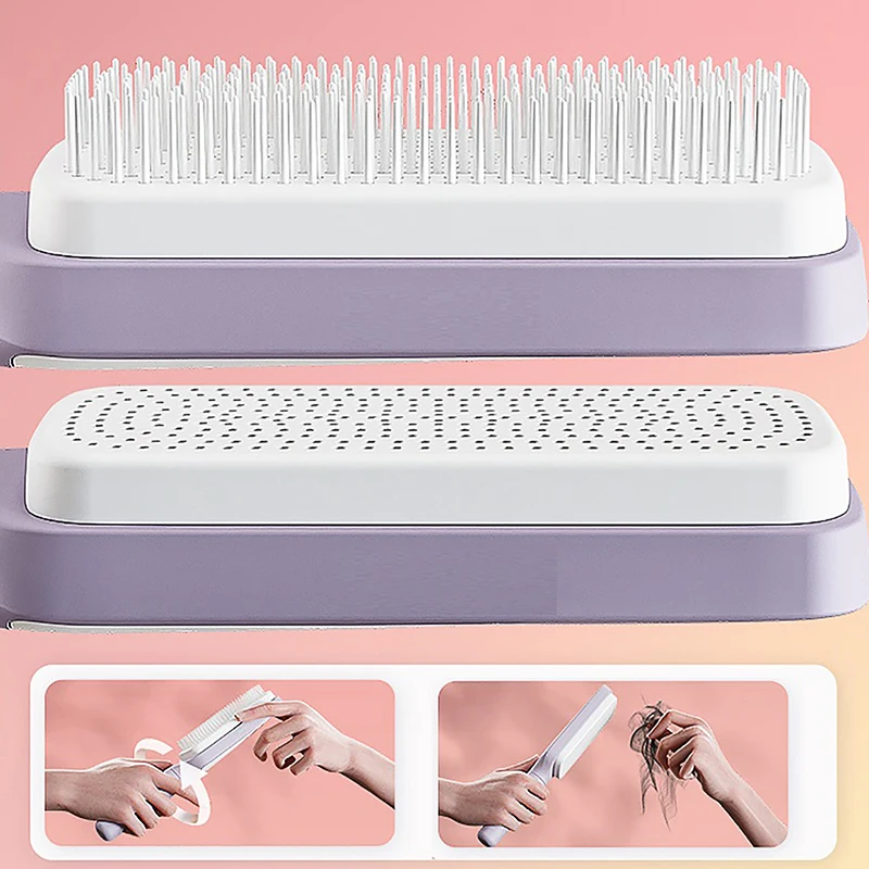 Self Cleaning Hairbrush Women Hair Brush One-key Cleaning Hair Loss Airbag Scalp Massage Comb Anti-Static Hairbrush ציוד מספרה מקצועי curly girl method
Self Cleaning Hairbrush Women Hair Brush One-key Cleaning Hair Loss Airbag Scalp Massage Comb Anti-Static Hairbrush ציוד מספרה מקצועי curly girl method